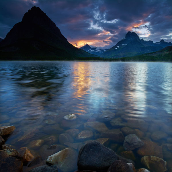 Breaking Storm at Sunset, Glacier National Park - Landscape and National Park Photography by Daniel Ewert
