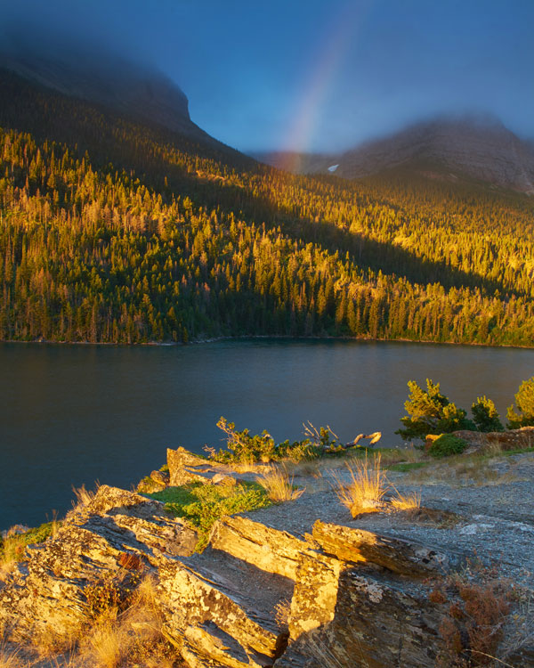 Rainbow Over St. Mary Lake, Glacier National Park - Landscape and National Park Photography by Daniel Ewert